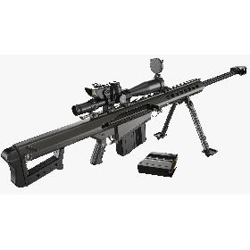 3D Sniper Rifle Barrett M82